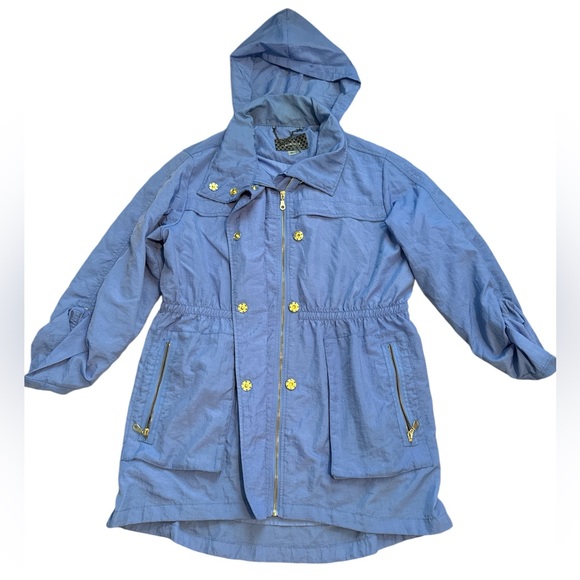 Casablanca blue cinched waist rain jacket - Picture 1 of 7